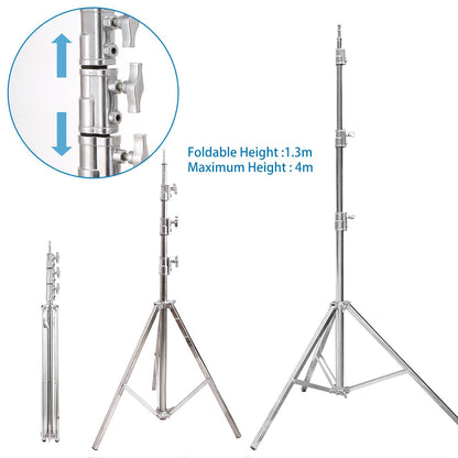 Photo Video Lighting Stand Heavy Duty Light Stand Support Stand, 4m 13 Feet Sturdy Tripod for Photography Reflector Softbox Light Umbrella Ideal for Filming Video Shooting