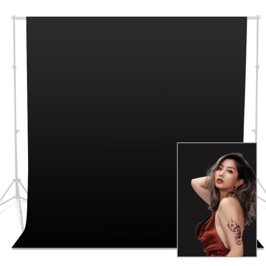 3x3m Black Cotton Background