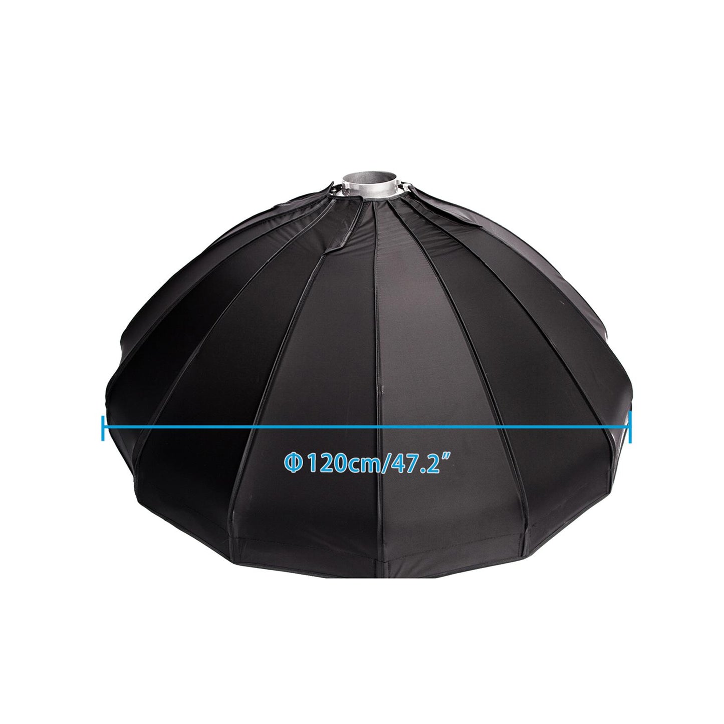 Easy Open 120cm Umbrella Softbox/Speedbox, Bowens Mount, Silver Reflector, Plus Honeycomb Grid,