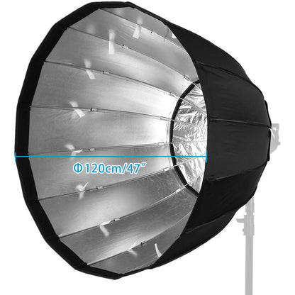 120cm Parabolic Easy Open Softbox, Bowen Mount