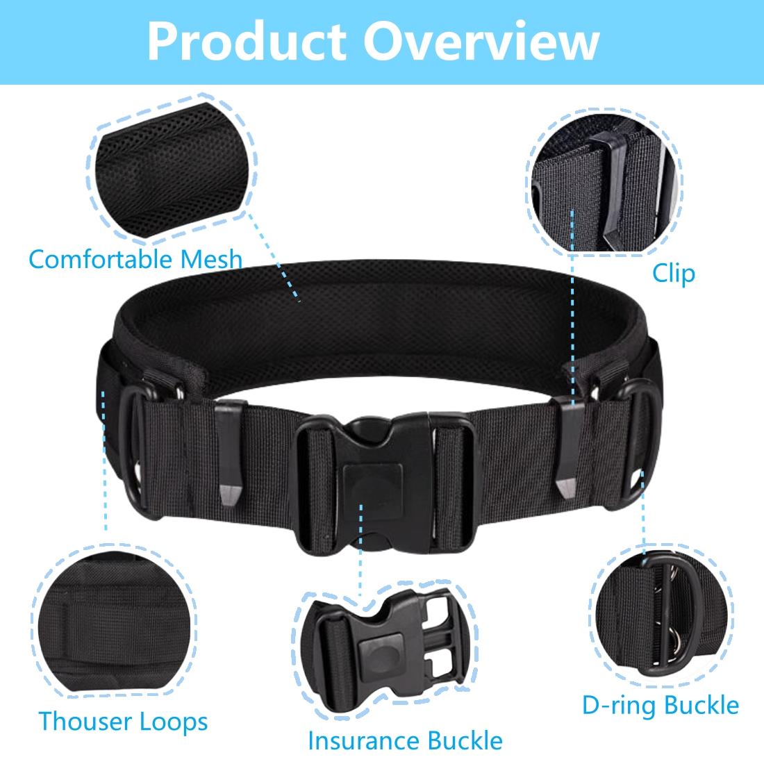 Durable Camera Waist Belt with D-Rings | Hands-Free Photography Solution, Waterproof & Lightweight