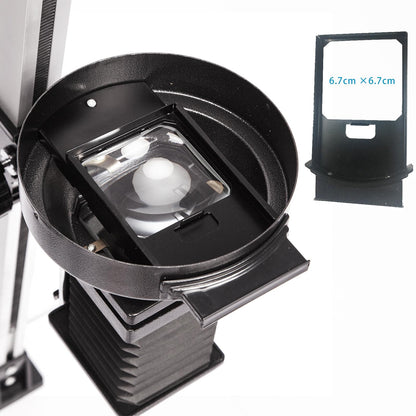 Film Photo Studio Equipment Darkroom Enlarger Universal Enlarger with F4.5 75mm Lens Enlarging Lens Negative, for Wall Projection Floor Projection