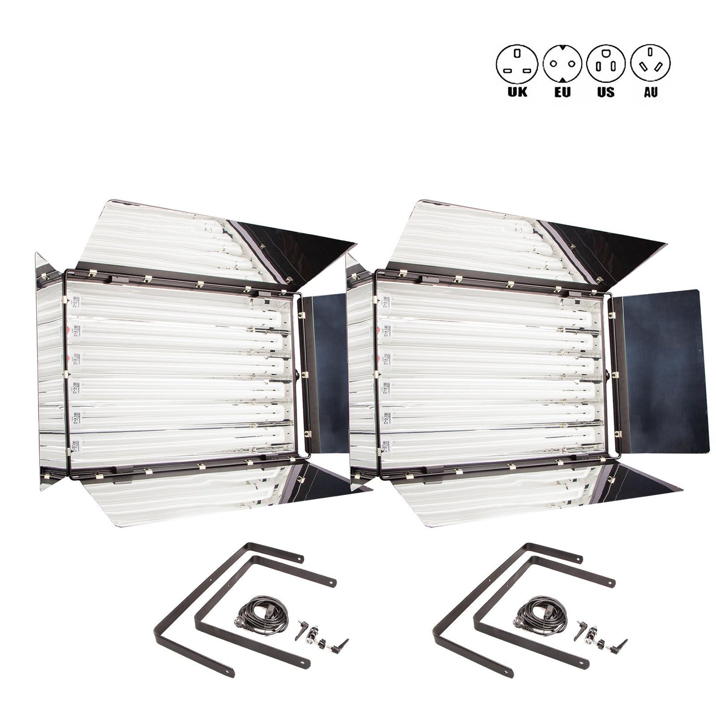 6 Bank Fluorescent Panel x2 Light