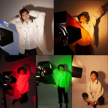 5 Colour Correction Gels, 5 Colors, 50x40cm