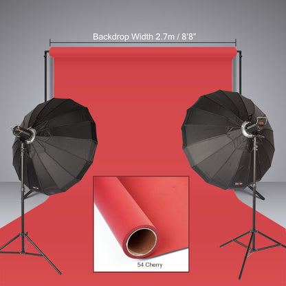 BOLLUMA Seamless Paper Background, 56 - Cherry, 2.72 x 10m