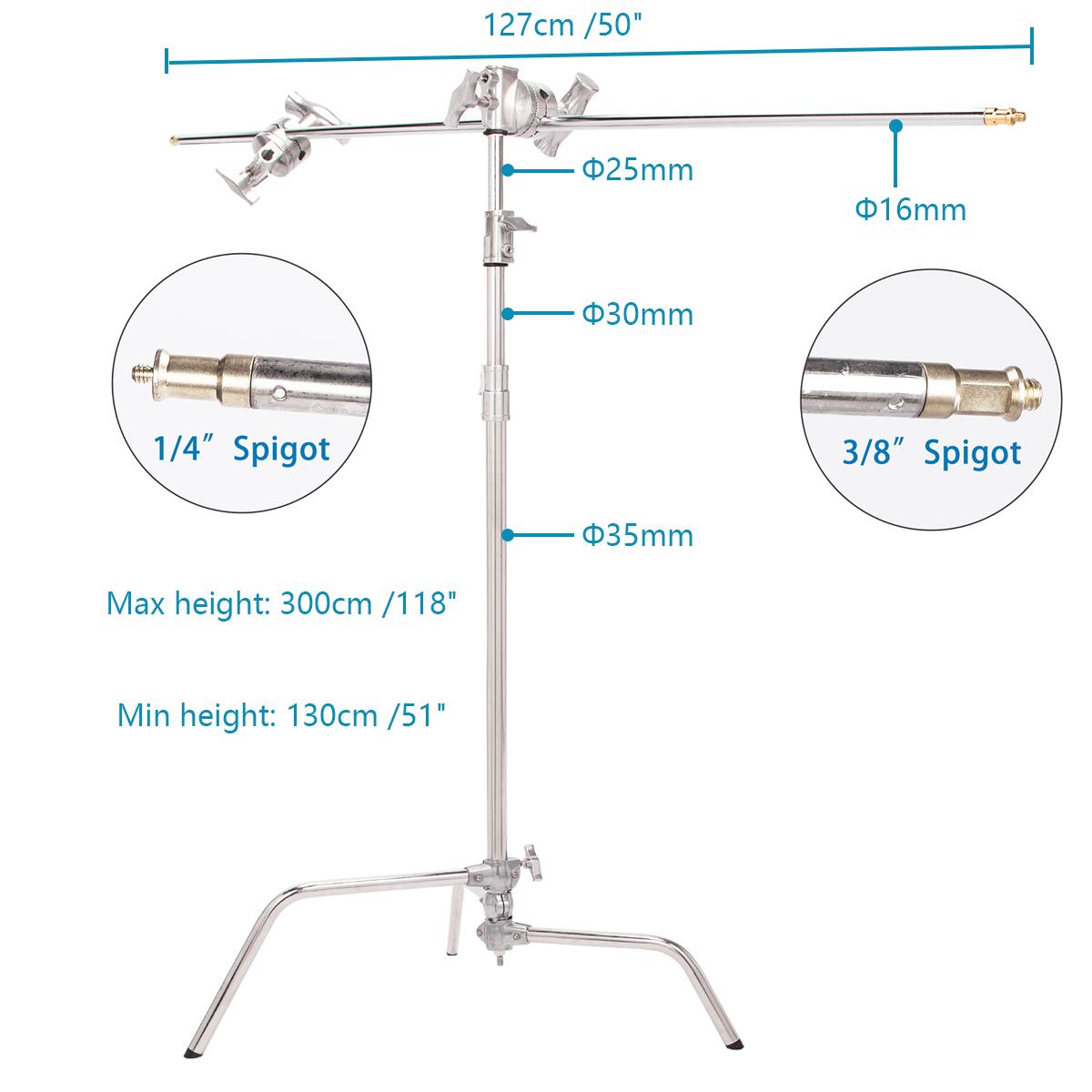 Sliding Leg Super Heavy Duty C-Stand