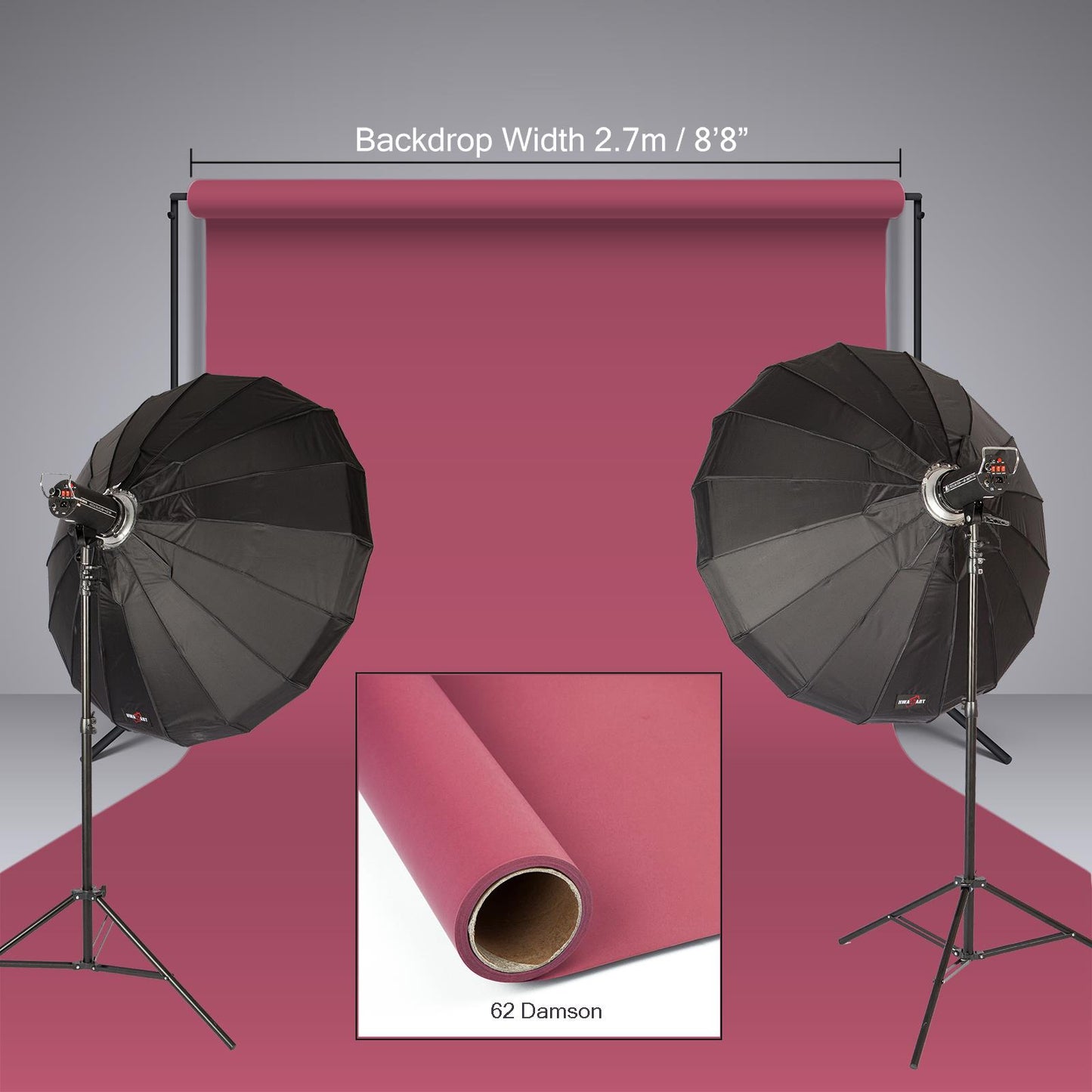 Seamless Paper Background, 62 - Damson, 2.72 x 10m