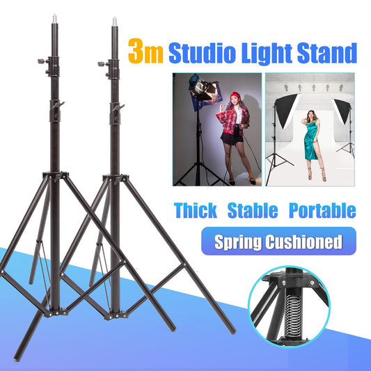 2x 2.9m Spring Cushioned Stand, Heavy Duty