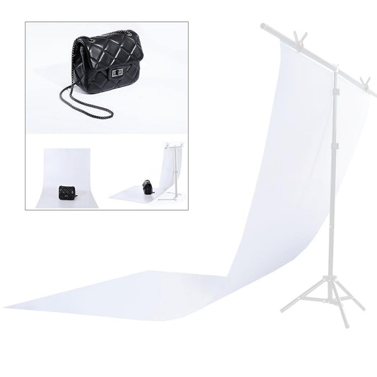 2 Rolls White PVC Backdrop, 0.6m x 1.3m