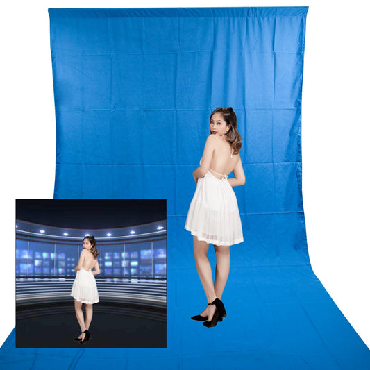 3x3m Blue Cotton Background