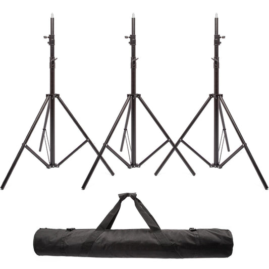 3x 2.9m Spring Cushioned Stand and Padded Tripod Bag