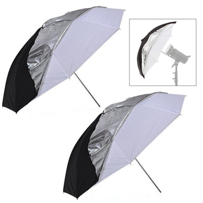 2x 33" 2in1 Studio Umbrellas