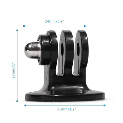 1/4" Double Screw Flash Light Stand Hot Shoe and Camera Mount Adapter Compatible with DSLR Camera Gopro etc