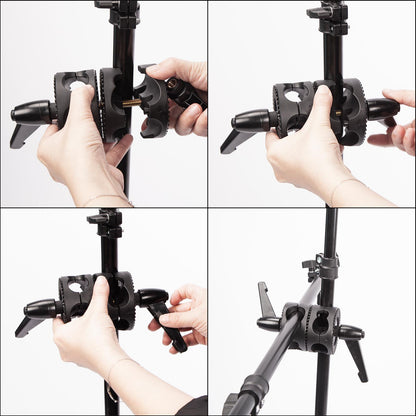 Dual Swivel Grip Head for Boom Arms