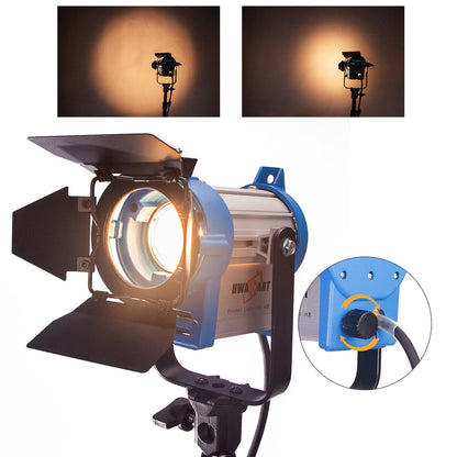 2x 150W Studio Fresnel Spotlight, Including Bulb