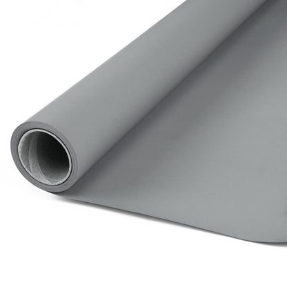 BOLLUMA Cloud Grey Paper Backdrop 1.35m x 10m and Stand Included